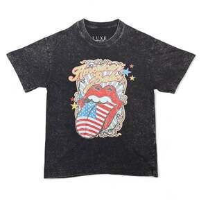 The Rolling Stones American Babe Women’s Small Mineral Wash Graphic Tee